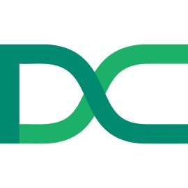 Decent DCT Logo Vector PNG | Minimalist intertwined DC monogram 