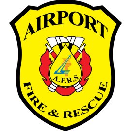 Airport Fire & Rescue Service Emblem|Airport Emergency Response Badge