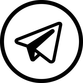 Telegram Minimal Logo Vector Png | Modern paper plane icon 