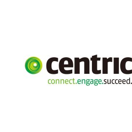 Centric IT Solutions Logo Vector PNG | Modern Green Spiral Brand Emblem 