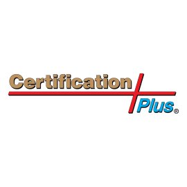 Certification Plus Logo Vector PNG | Professional Certification Plus Wordmark 