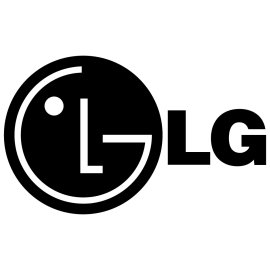 Lg Logo Black Vector Png | LG Electronics emblem in monochrome 