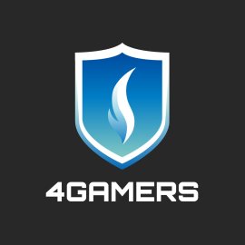 4GAMERS Emblem Logo Vector | Modern Gaming Shield Icon 