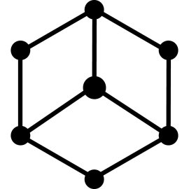Bibox Token BIX Logo Vector PNG | Bibox Hexagonal Network Emblem 