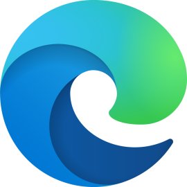 Microsoft Edge New020 Logo Vector PNG | Modern wave-inspired browser emblem 