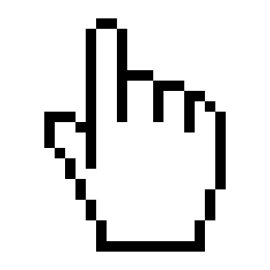 Microsoft Internet Explorer Mouse Pointer Logo Vector PNG | Classic Hand Cursor Icon 