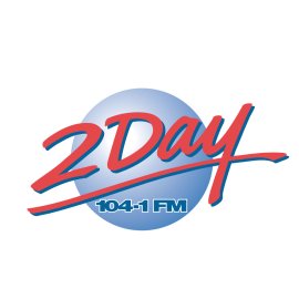 2Day 104.1 FM Logo Vector PNG | Dynamic contemporary radio identity 