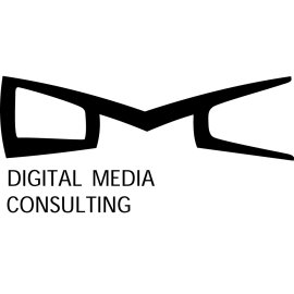 Digital Media Consulting Logo Vector PNG | Minimalist DMC Wordmark Icon 