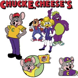Chuck E. Cheese’s Retro Character Logo | Family Entertainment Restaurant Mascot Design 