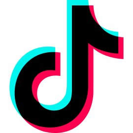 TikTok Logo Transparent Vector PNG | Minimalist Musical Note Emblem 