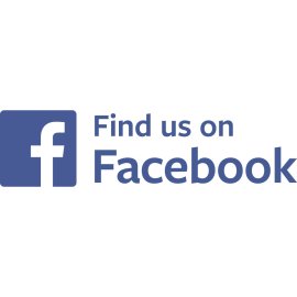 Find Us on Facebook Logo Vector PNG | Facebook Social Media Icon Badge 