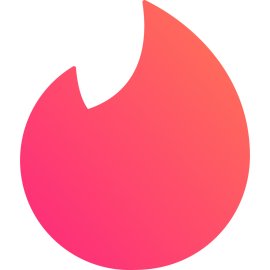 Tinder Logo Vector PNG | Modern Flame Heart Icon 
