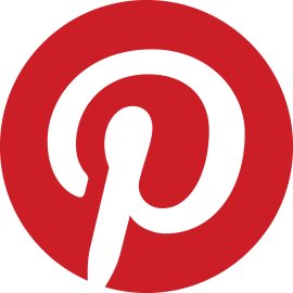 Pinterest Logo Vector PNG | Minimalist Red Circle Emblem 