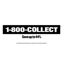 1-800-COLLECT logo | Classic collect-calling brand mark 