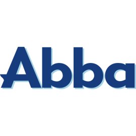 Abba Logo Vector PNG | Bold Blue Abba Wordmark 