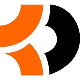 Bitcoindark BTCD Logo Vector PNG | Minimalist cryptocurrency emblem in orange and black 