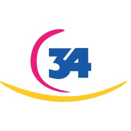 Ciudad Internet Logo Vector PNG | Dynamic numeric emblem with modern curves 