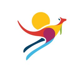 Aiven Adopter Logo Vector PNG | Vibrant abstract kangaroo emblem 