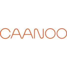 CAANOO wordmark logo | Minimalist orange line typography 