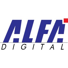 Alfa Digital Logo Vector PNG | Modern tech-forward wordmark 