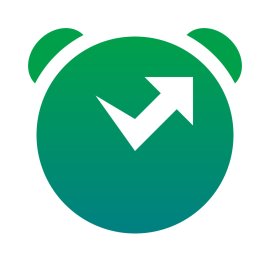 Closingbell Logo Vector PNG | Modern stock market alarm icon 