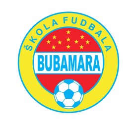 Škola fudbala Bubamara logo vector | Bubamara football school emblem 