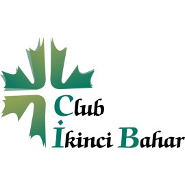 Club Ikinci Bahar Logo Vector Png | Modern green leaf emblem design 