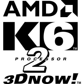 AMD K6-2 3DNow! Processor Logo Vector|Classic AMD K6 CPU Branding Mark