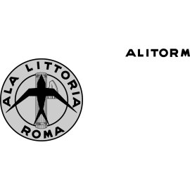 Ala Littoria Roma emblem | Historical Italian airline insignia 