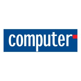 Computer logo vector PNG | Minimalist tech wordmark 