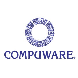 Compuware Software Logo Vector PNG | Circular Wordmark Emblem 