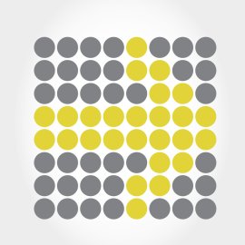 Donuts Inc Logo Vector Png | Modern circular grid emblem 