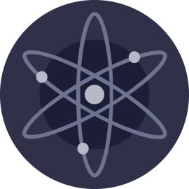 Cosmos Atom Logo Vector Png | Minimalist Atomic Orbital Emblem 