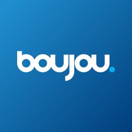Boujou Logo Vector PNG | Minimal Rounded Wordmark Design 
