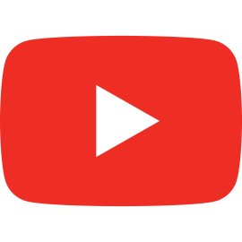 YouTube Play Button Icon Logo Vector | Minimalist Red Play Symbol 