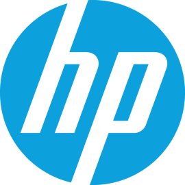 HP Circular Emblem | Minimalist HP Round Logo 