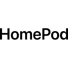 Apple HomePod wordmark logo | Minimalist smart speaker branding 