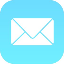 Apple Mail iOS Logo Vector PNG | Minimalist Envelope App Icon 
