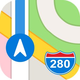 Apple Maps Logo Vector Png | Apple Maps Navigation Icon 