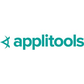 Applitools Logo Vector PNG | Modern teal wordmark with abstract eye symbol 