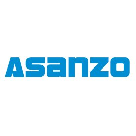 Asanzo VN019 Logo Vector PNG | Asanzo blue wordmark emblem 