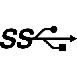 USB SuperSpeed Logo Vector PNG | High-Speed USB SS Symbol 