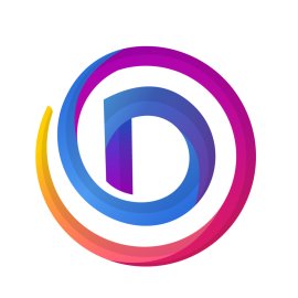 Dscvr Logo Vector Png | Dynamic circular D monogram 