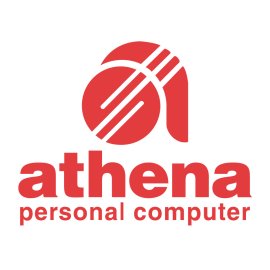Athena Personal Computer Logo Vector | Modern Athena Tech Emblem 
