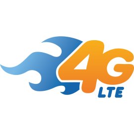 4G LTE Speed Emblem | High-Performance Mobile Network Logo 