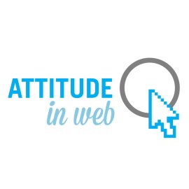 Attitude In Web Logo Vector PNG | Modern Web Agency Emblem 