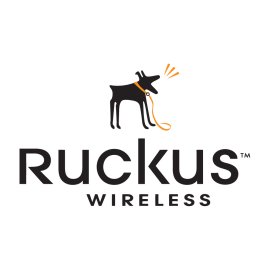 Ruckus Wireless Logo Vector PNG | Dynamic dog mascot wireless emblem 