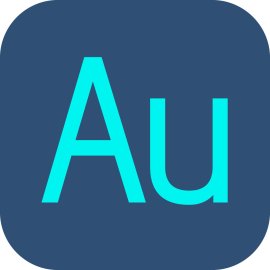 Audition Logo Vector PNG | Minimalist AU Monogram Icon 