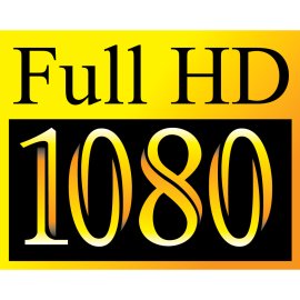 Full HD 1080 logo vector|High‑definition 1080p quality badge