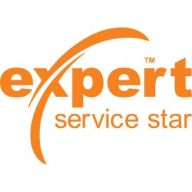Expert Service Star Logo Vector PNG | Professional Service Excellence Emblem 